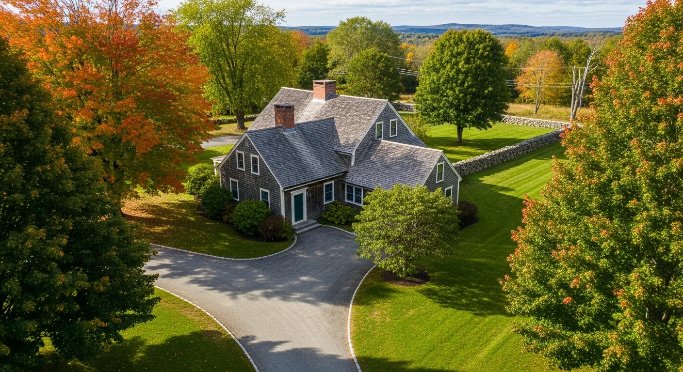 Aerial property photo captured by a licensed commercial drone operator